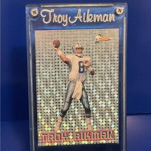 Troy Aikman Vintage 1993 Pacific Silver Prisms NFL